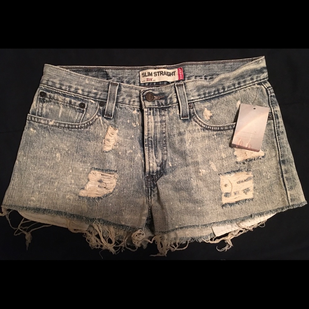 Levi’s Distressed Denim Shorts